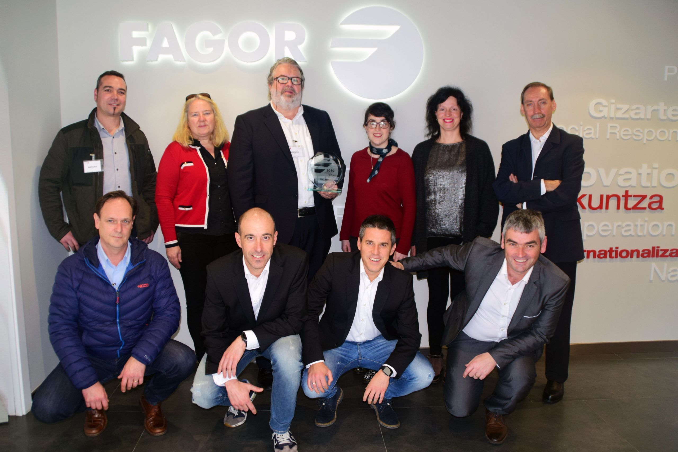 Fagor Arrasate event: FAGOR ARRASATE REWARDS THE PROFESSIONALISM OF SERCAME WITH THE BEST SUPPLIER AWARD